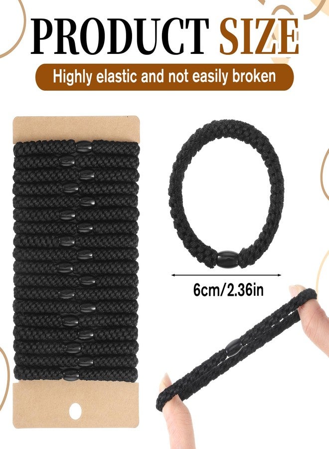cobee 18Pcs Men's Hair Ties, Braided Elastic Hair Ties, Hairs Tie for Men Hold Ponytail Holders, No Slip Rubber Bands for Hairing Men, Women, Long Hairs - Image 2